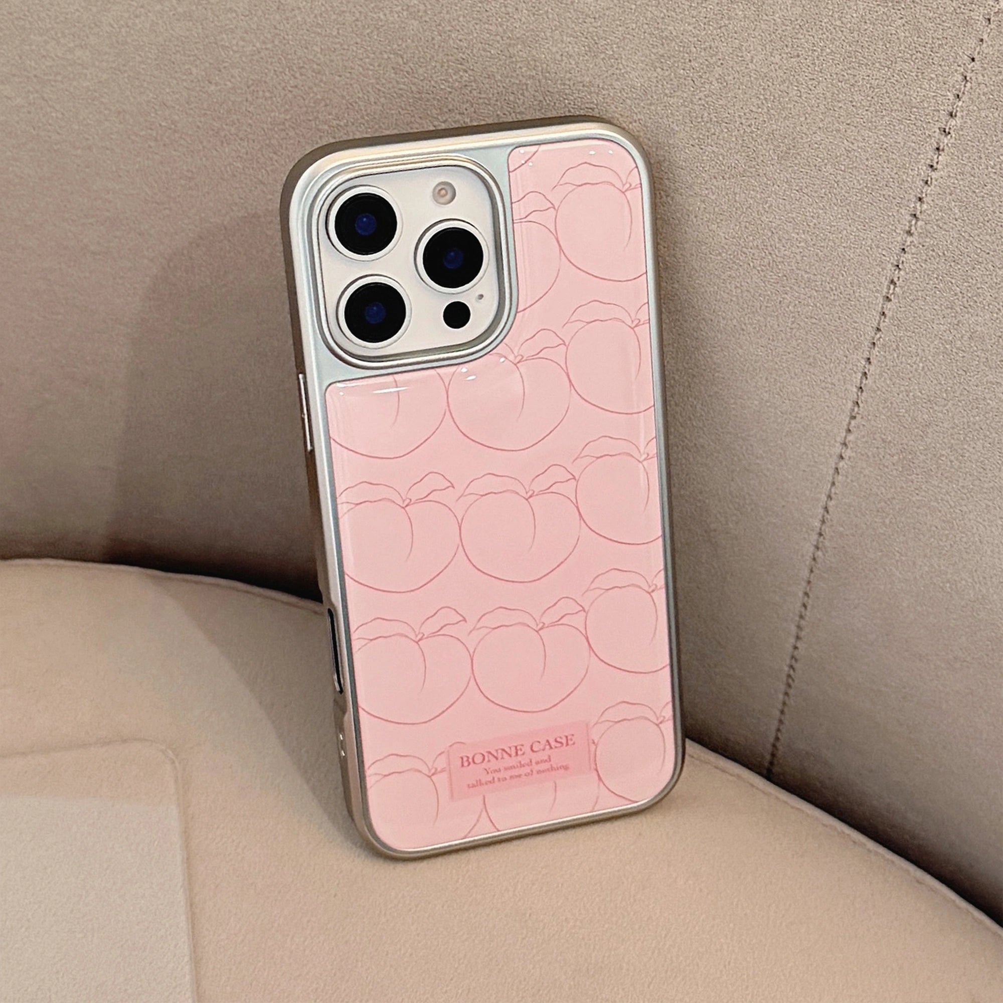 Line Art Peach - iPhone Case